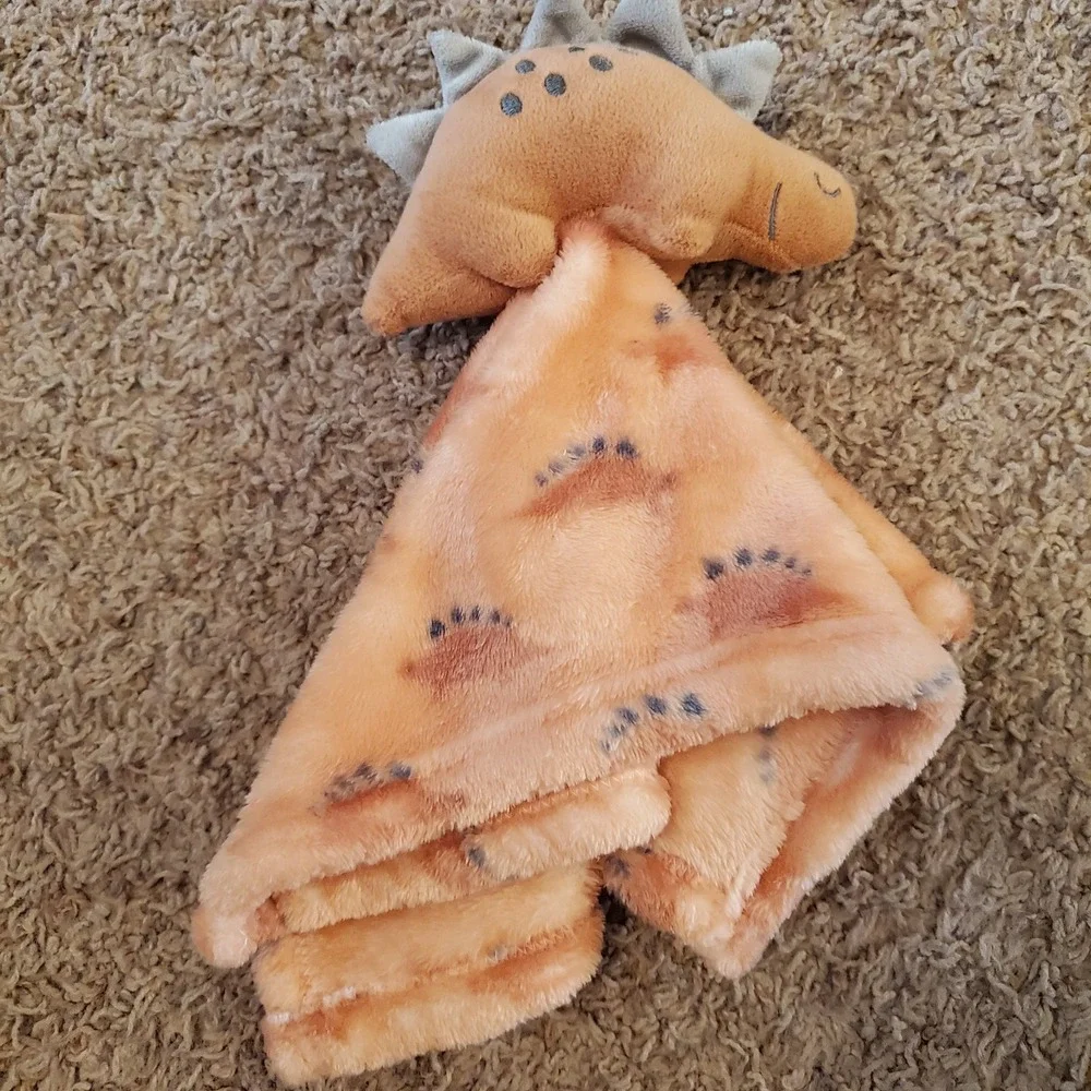 Hudson Baby Plush Security Blanket, Stegosaurus, One Size